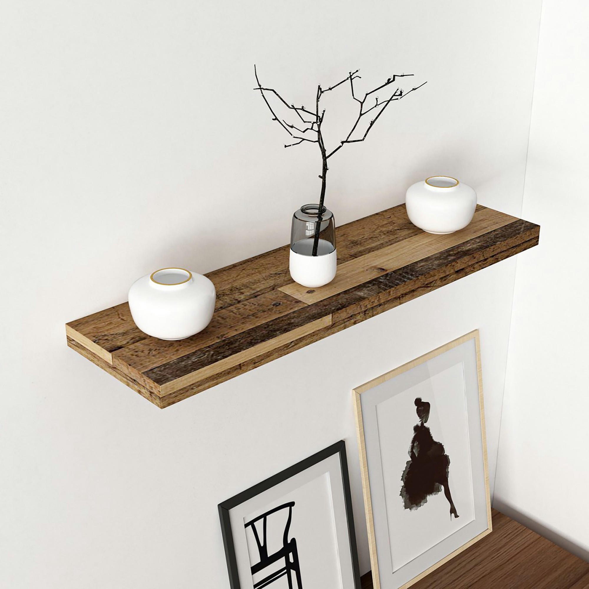 WANDREGAL Bredebro - Dunkelbraun, Holzwerkstoff (80/3.6/23cm) - [en.casa]