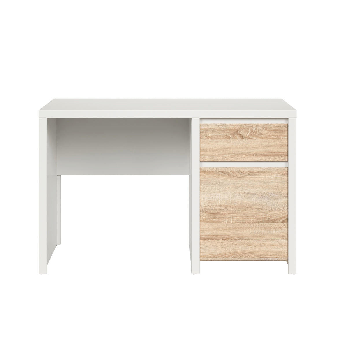 SCHREIBTISCH Soren Holz und Weiß - Weiß, Holzwerkstoff (65/120/77cm) - Petits-meubles