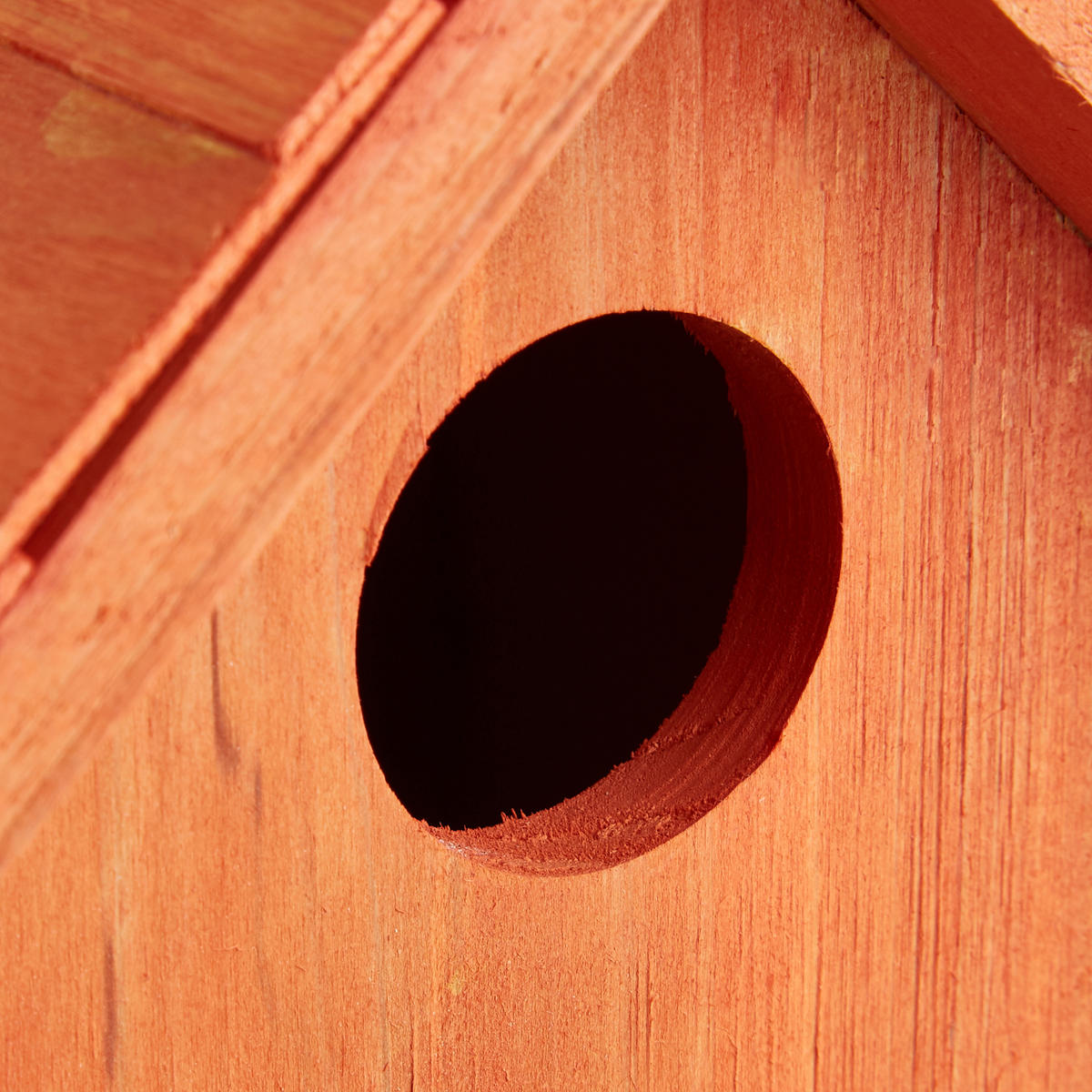 NISTKASTEN - Orange, Holz/Metall (17/24.3/12cm) - Relaxdays