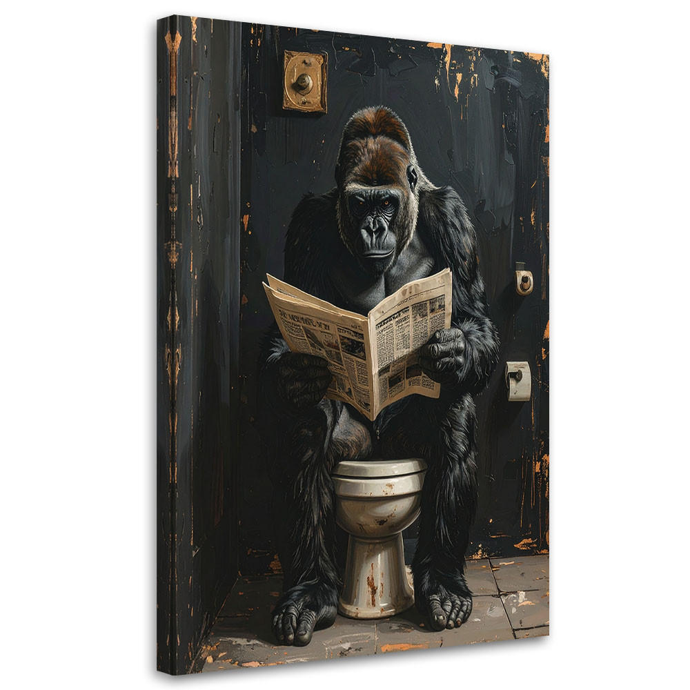 Feeby Leinwandbild Schwarz 40x60 cm