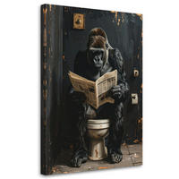 LEINWANDBILD Tiere 80x120cm - Schwarz, Textil (80/120cm) - Feeby