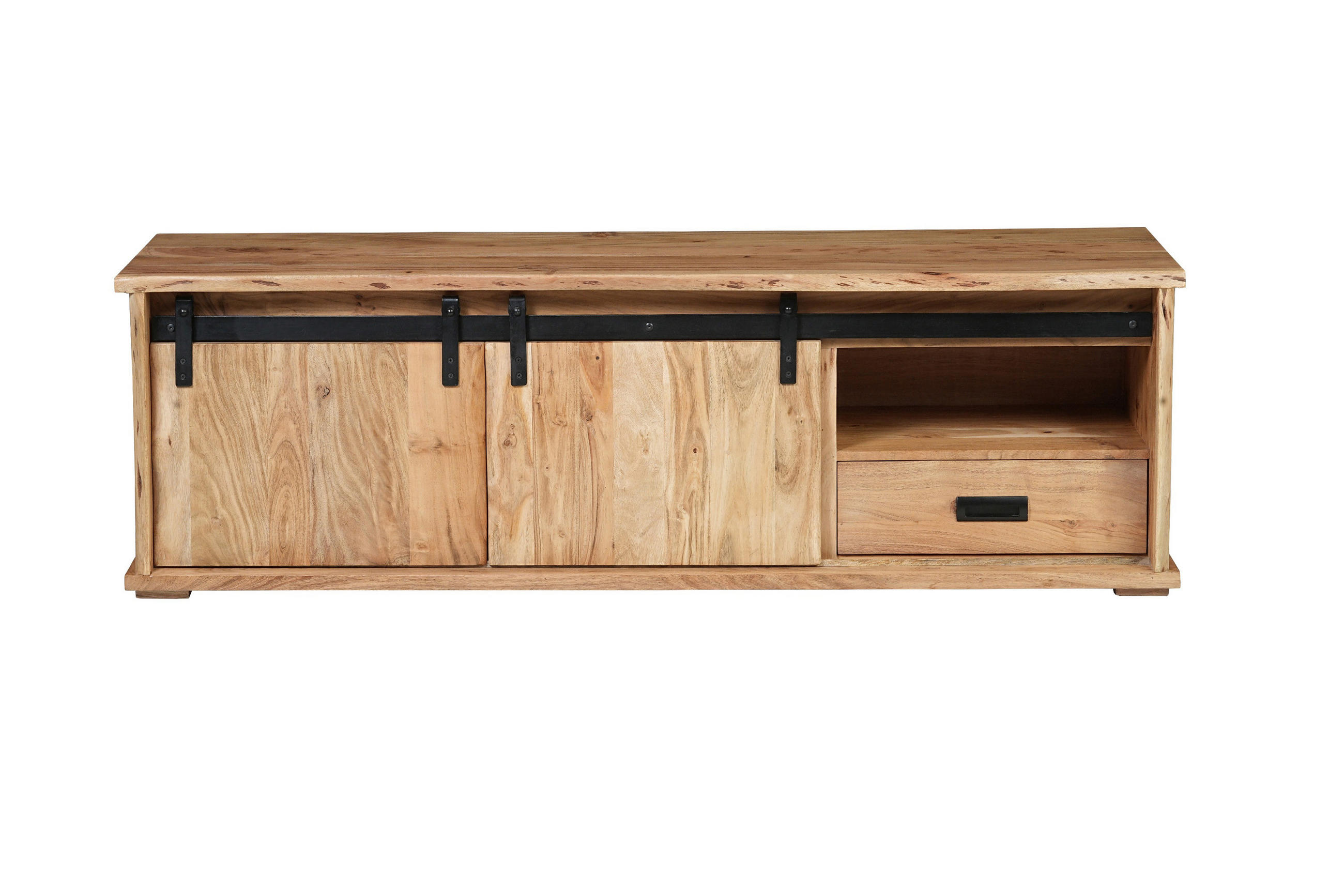 LOWBOARD LIAN III - Beige/Naturfarben, Holz (160/50/45cm) - SAM