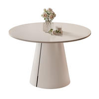 AUSZIEHTISCH BASE 120-196/76 cm, Kaschmir - Kaschmir, Holzwerkstoff/Metall (120/120/76cm) - Idohome