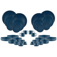 KOMPLETTSERVICE Scandi - 36er-Set - Marineblau - Blau, Keramik (1/1/1cm) - Björn