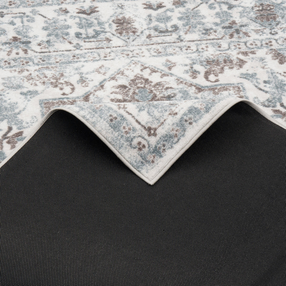 DESIGNER TEPPICH TAWIRA VINTAGE KLASSIK - Blau/Creme, Textil (80/160cm) - Pergamon