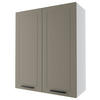 KÜCHENHÄNGESCHRANK Kvantum W4/80 Beige Matt / Weiß Matt 80 / 32,5 / 96cm - Beige/Weiß, Holz/Holzwerkstoff (80/96/32.5cm) - Feldmann-Wohnen