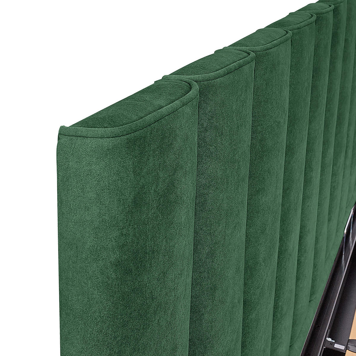 POLSTERBETT - Grün, Textil (200/200cm) - home24