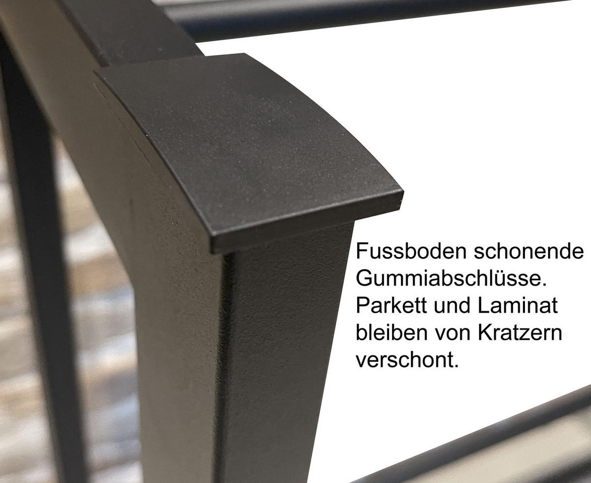 GETRÄNKEKISTENREGAL 71x30x90 cm 4 Kästen - Schwarz, Metall (71/90/30cm) - QUICK STAR