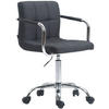 BÜROSTUHL Luca, Stoff Dunkelgrau - Dunkelgrau, Textil/Metall (52/88/44cm) - TPFLiving