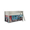 KINDERBETT Karyl 208x114x135 Massivholz Weiß Textilset Pet Shop - Blaugrau/Weiß, Holz (90/200cm) - 58aufmkessel