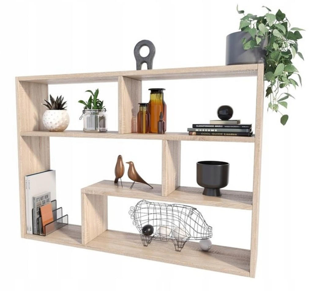 HÄNGEREGAL FINO Sonoma Eiche 95,6/21/70,2 cm - Sonoma Eiche, Holzwerkstoff (95.6/70.2/21cm) - Matkam Möbel