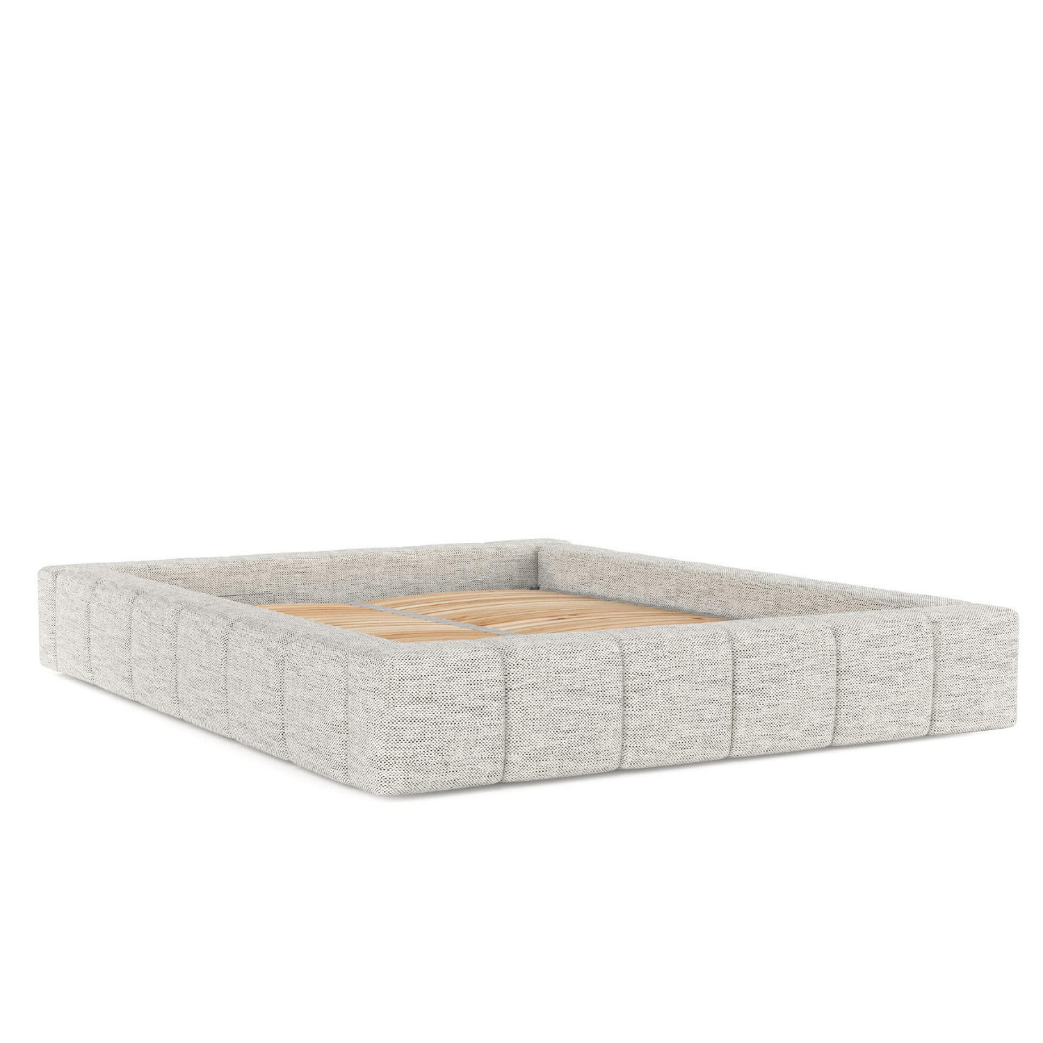 POLSTERBETT Kea mit Stauraum 180/200 cm Hellgrau im Modesto Stoff - Hellgrau/Schwarz, Holz/Holzwerkstoff (180/200cm) - AltaBeds