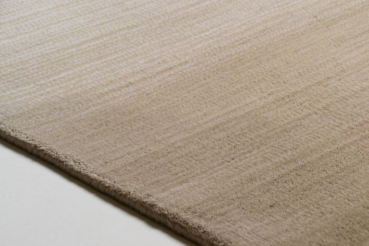 TUFTTEPPICH Wool Comfort 90x160 cm - Beige, Textil (90/160cm) - THEKO