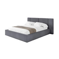 POLSTERBETT mit Bettkasten und Lattenrost, Boxbett ohne Matratze - RIVO 200x200 Dunkelgrau - Dunkelgrau, Holzwerkstoff/Textil (200/200cm) - ALTDECOR