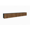 TV-SCHRANK NOE - Wildeiche/Schwarz, Holzwerkstoff (300/41/40cm) - Meblini