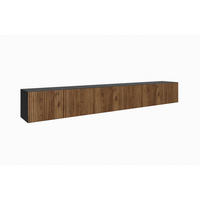TV-SCHRANK NOE - Wildeiche/Schwarz, Holzwerkstoff (300/41/40cm) - Meblini