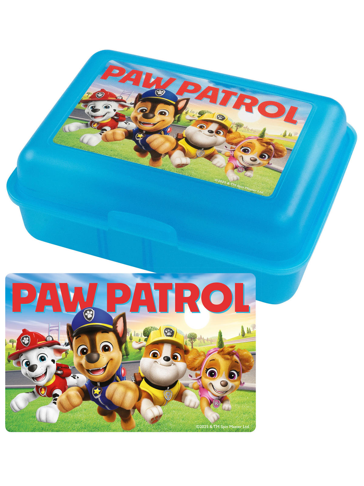 BROTDOSE Paw Patrol Paw Crew Blau 17,5 x 12,8 x 6,9 cm - Blau, Kunststoff (17.5/6.9/12.8cm) - Paw Patrol