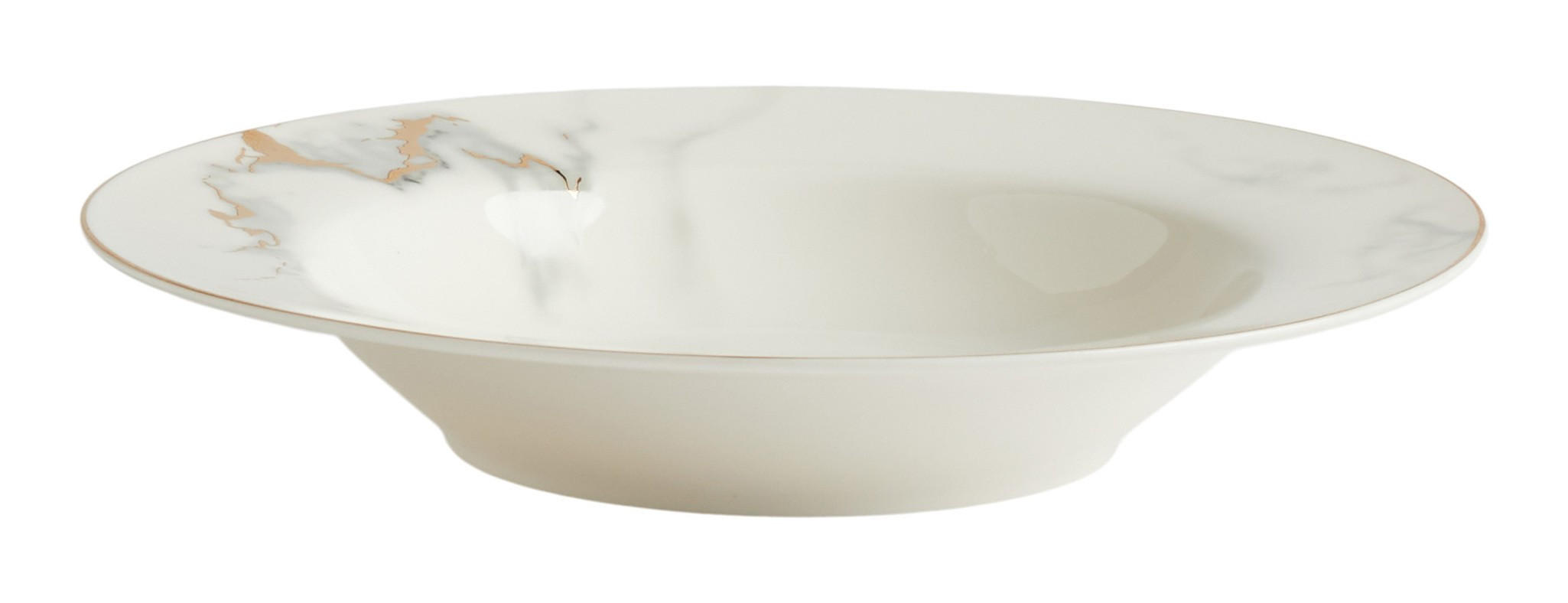 TIEFE PLATTE Marberis - Weiß, Keramik (21cm) - home&you