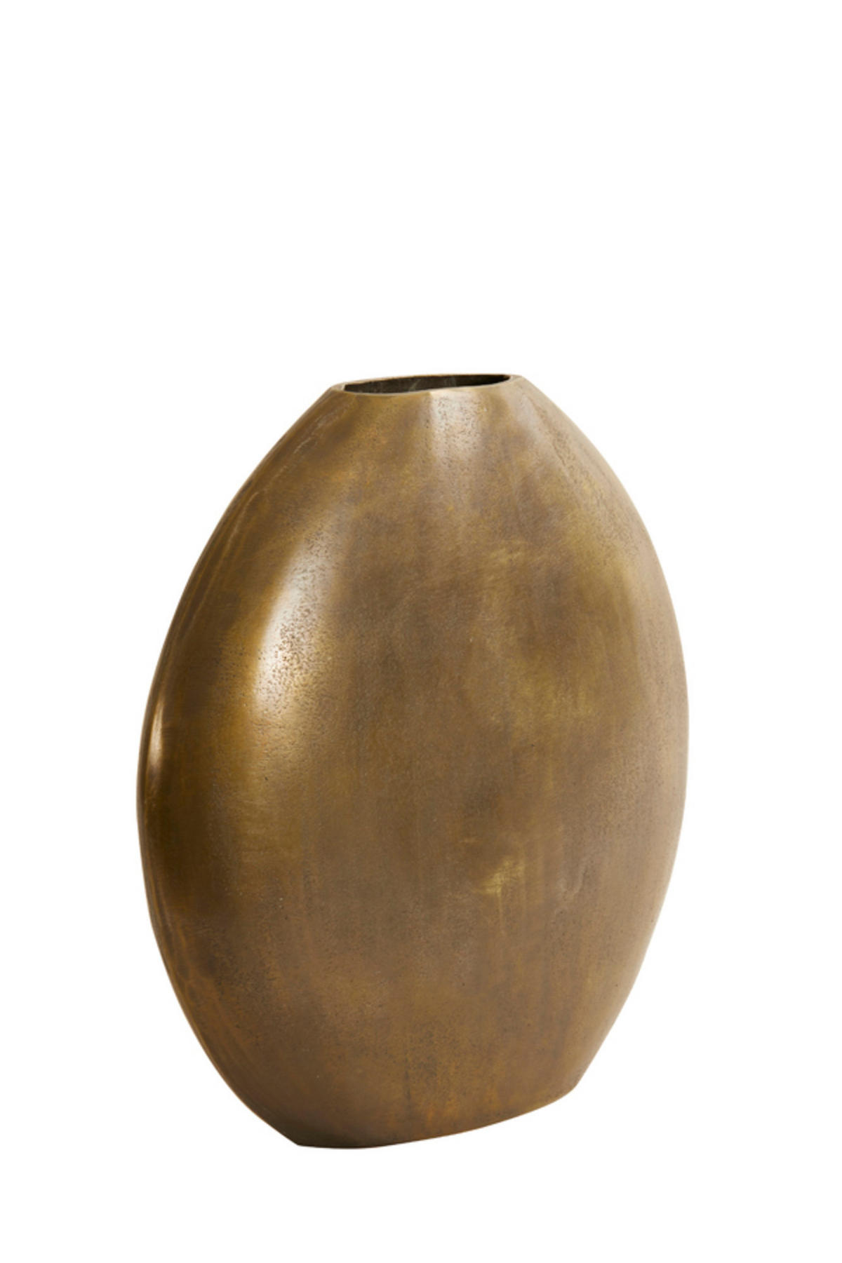VASE Positano Bronze 42/7/42 cm - Bronzefarben, Metall (42cm) - Light & Living
