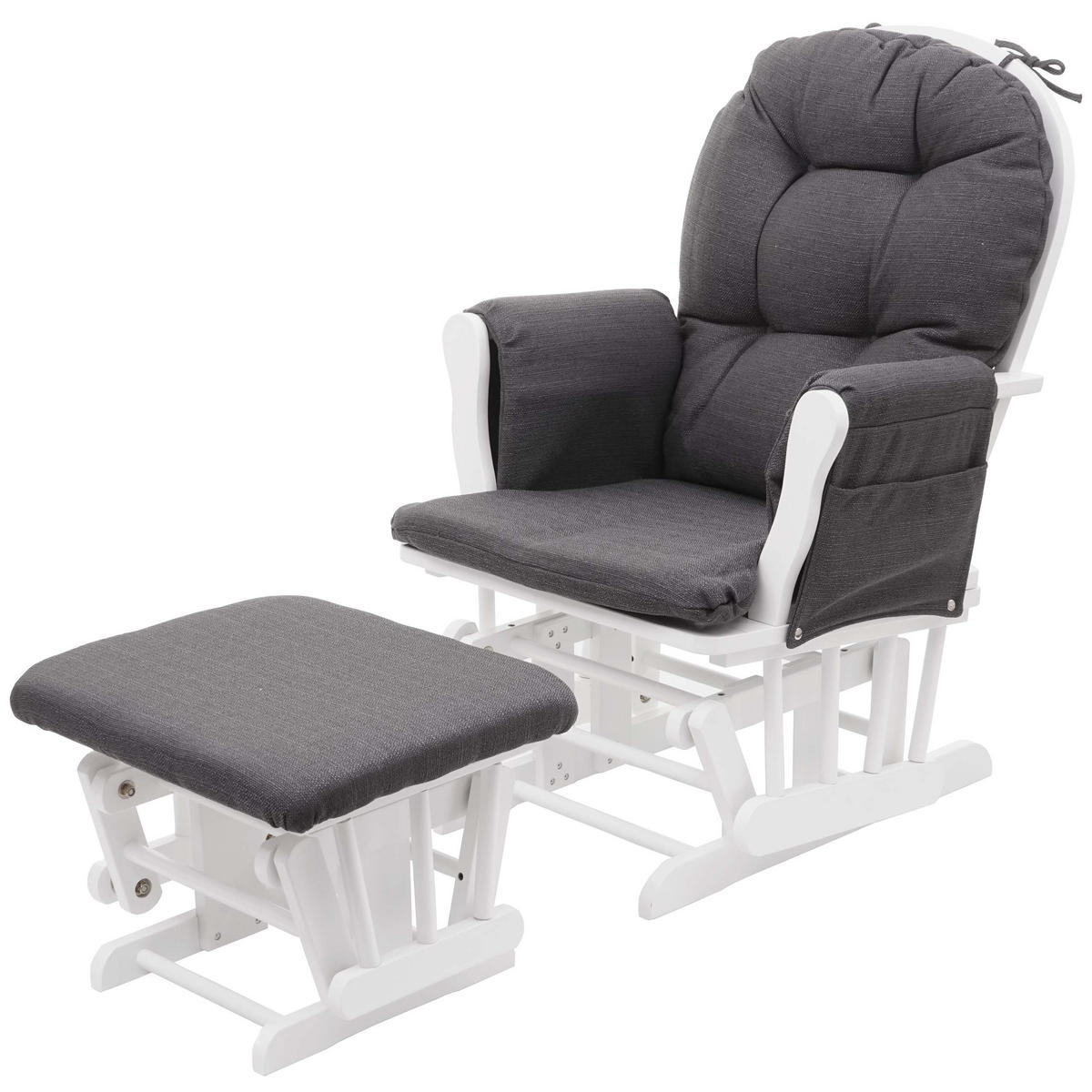 RELAXSESSEL SCHWINGSTUHL Anthrazit - Anthrazit, Textil (68/98/76cm) - MCW