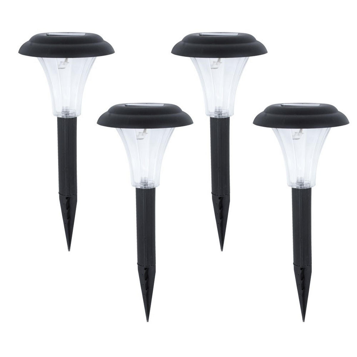 LED AUSSENLEUCHTE Solar Schwarz - Schwarz, Kunststoff (11.5/11.5/29cm)