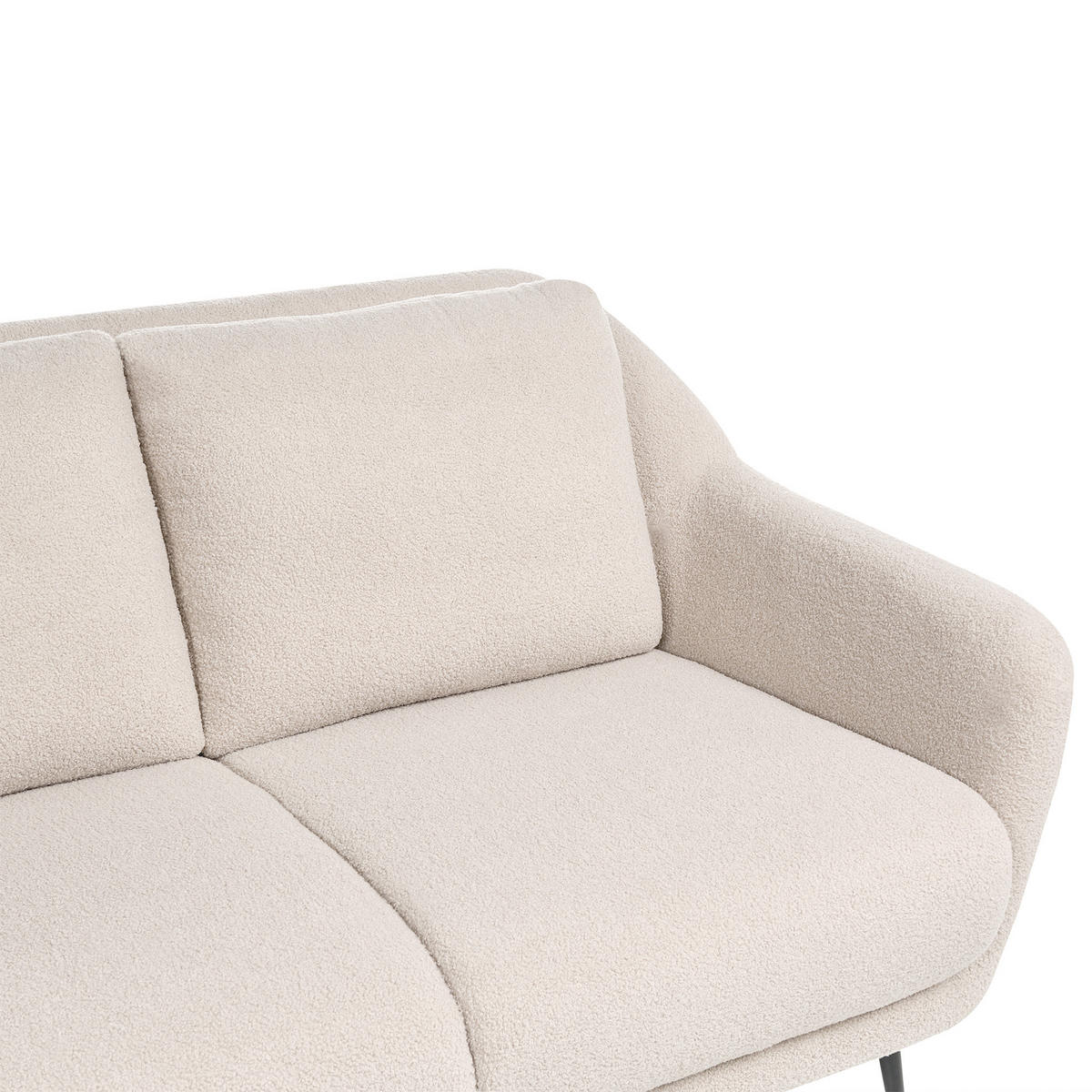 POHOVKA 2-místná Bouclé Béžová Eiby - béžová, textil (130/80/90cm) - Beliani