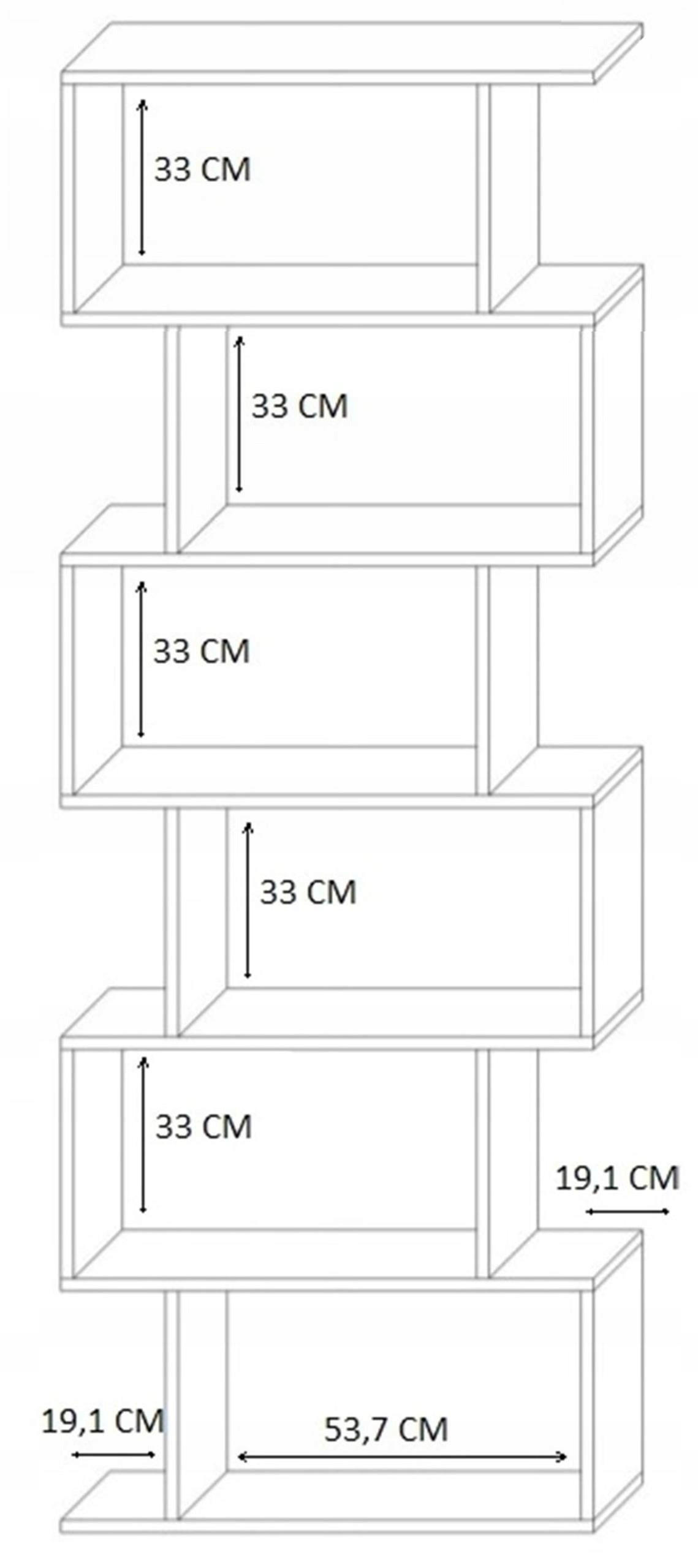 Thumbnail - Matkam Möbel Bücheregal, Schwarz, Holzwerkstoff, 76.4x210x28 cm, Wohnzimmer, ,