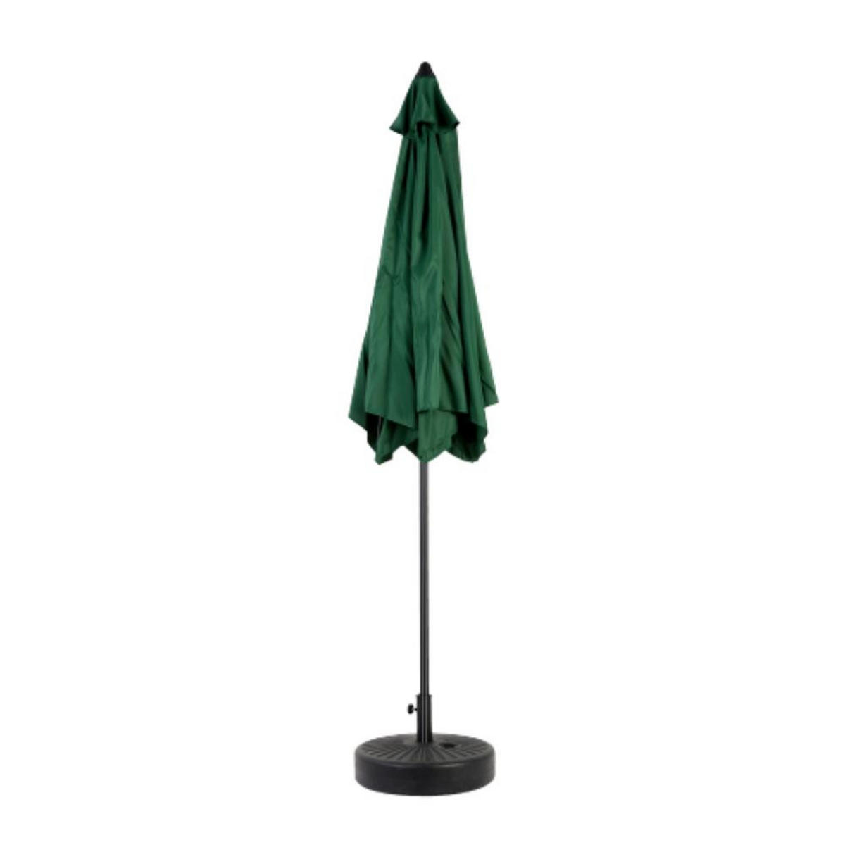 SONNENSCHIRM 264x264cm,Aluminium,Sonnenschutz,Dunkelgrün - Dunkelgrün, Metall (264/264cm) - LVHOM