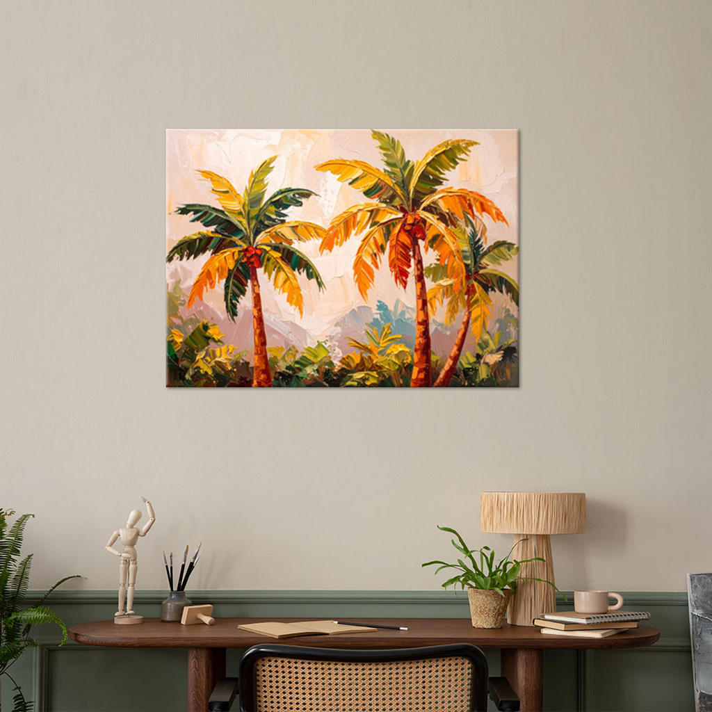 Thumbnail - Feeby Leinwandbild, Grün, Textil, Baum/Pflanze/Natur, Rechteckig, 90x60 cm, Bilder und Zubehör, Wandbilder, Leinwandbild...