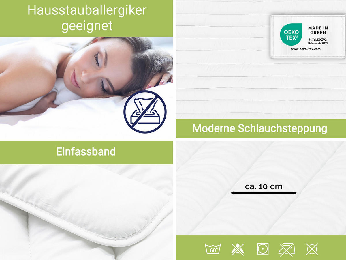 BETTDECKE, 135x200 cm, 100% Polyester, Weiß - Weiß, Textil (135/200cm) - Zollner