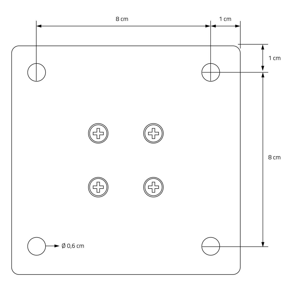 TISCHBEINE 4er Set I-Design H:42 cm Schwarz 4x4 cm - Schwarz, Metall (4/42/4cm) - ML-DESIGN