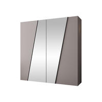DREHTÜRENSCHRANK Zen 2L 200 cm - Kaschmir/Schwarz, Holzwerkstoff/Kunststoff (200/202/50cm) - MIRJAN24