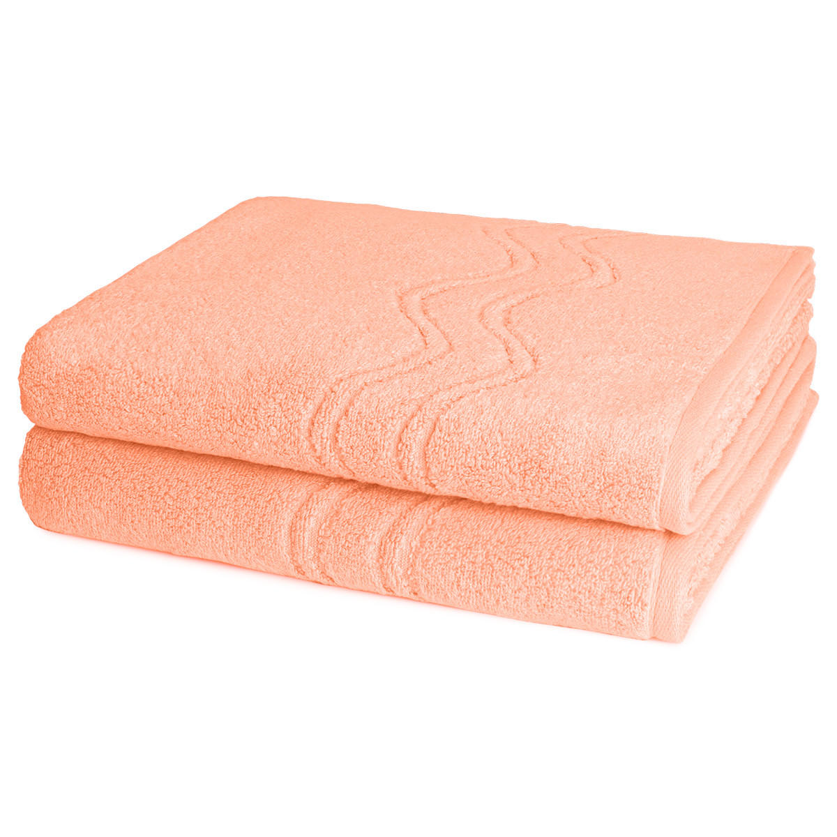 DUSCHTUCH Cashmere feeling 2er-Set - Orange, Textil (50/100cm) - Ross