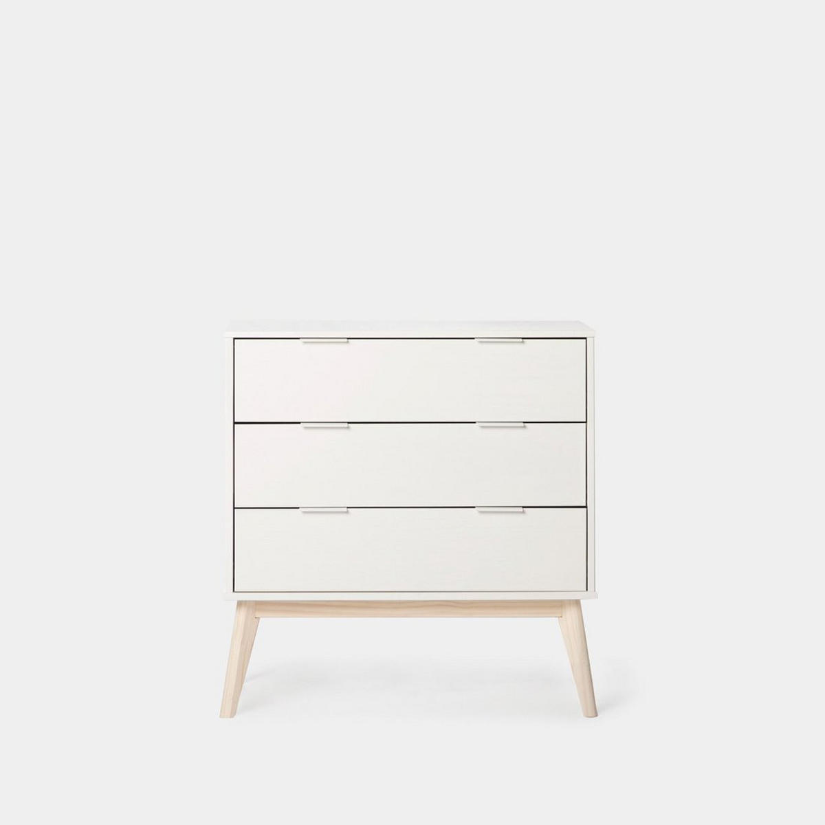 KOMMODE MIT SCHUBLADEN Troy Weiß 80 cm x 83 cm - Weiß, Holzwerkstoff (80/83/40cm)