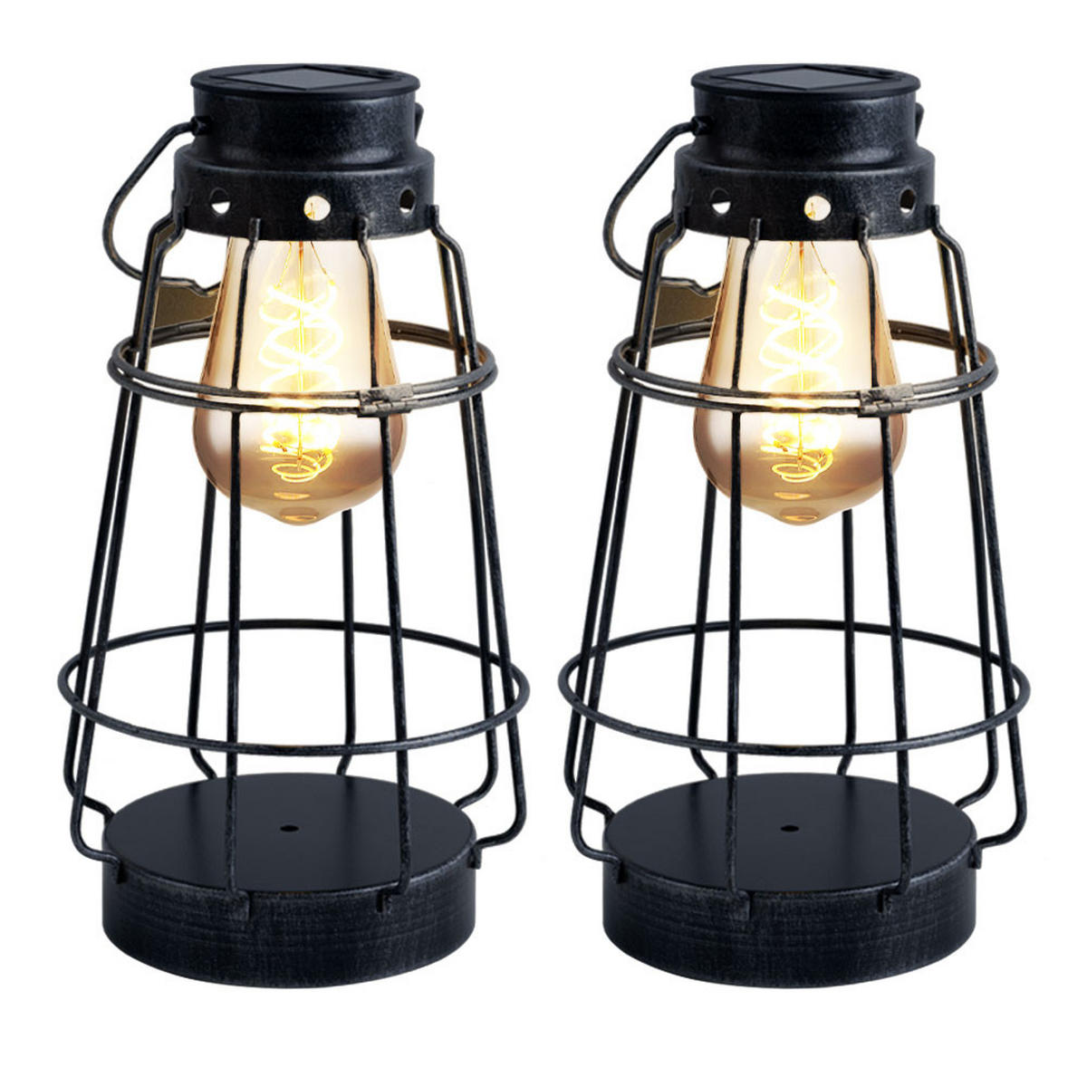 LED Außenleuchte Metall Silber 2er Set - Silberfarben, Metall (16/16/27cm) - Nowa