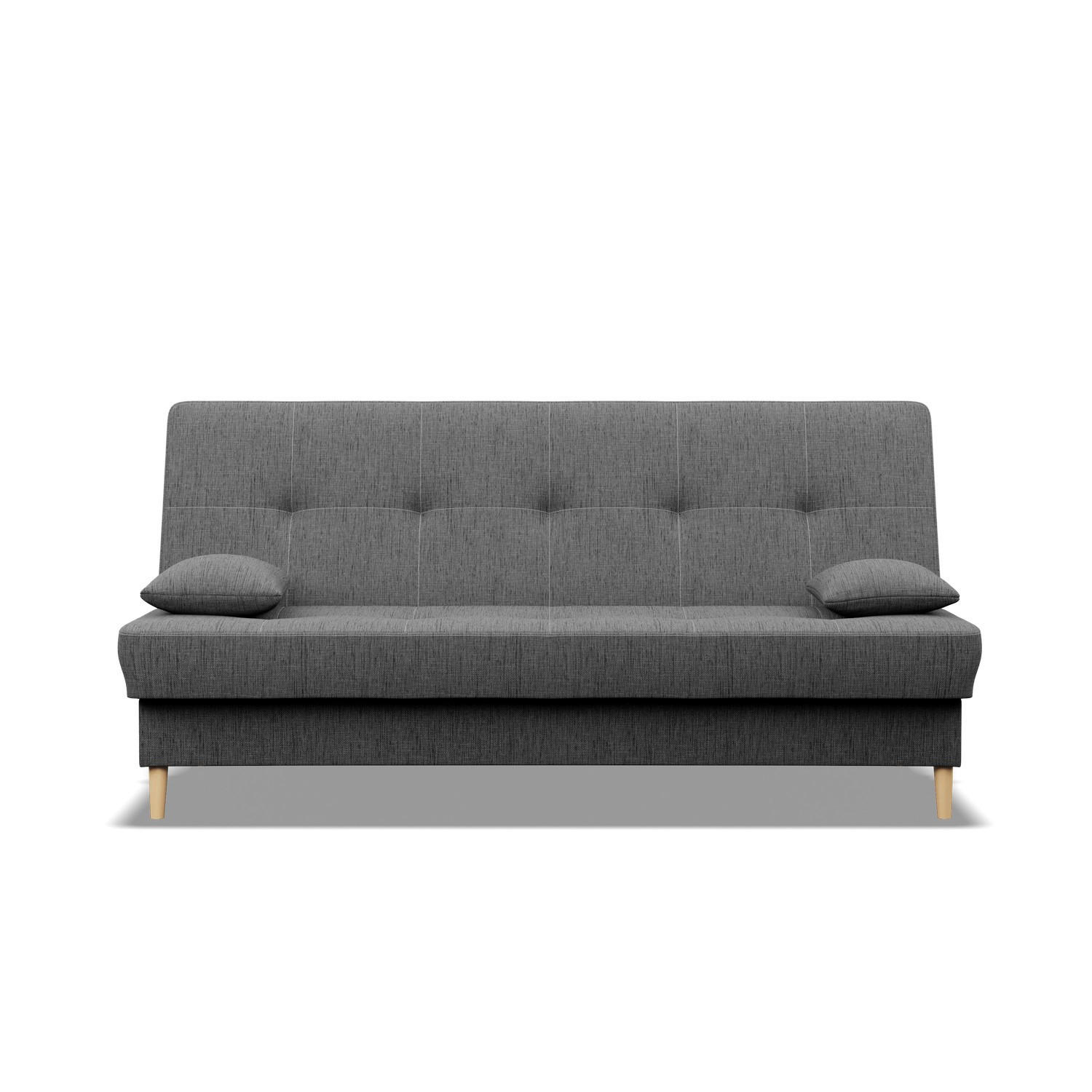 SOFA 3-SITZER MIT SCHLAFFUNKTION AVENTO Dunkelgrau - Dunkelgrau, Textil (93/96/200cm) - Mebligo