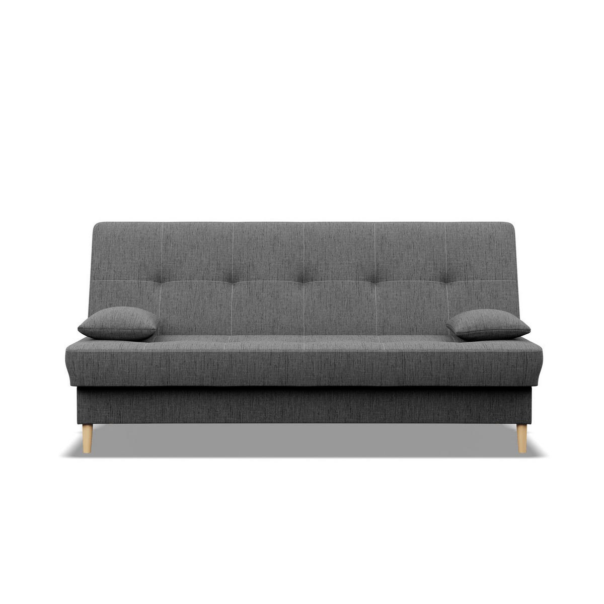 SOFA 3-SITZER MIT SCHLAFFUNKTION AVENTO Dunkelgrau - Dunkelgrau, Textil (93/96/200cm) - Mebligo