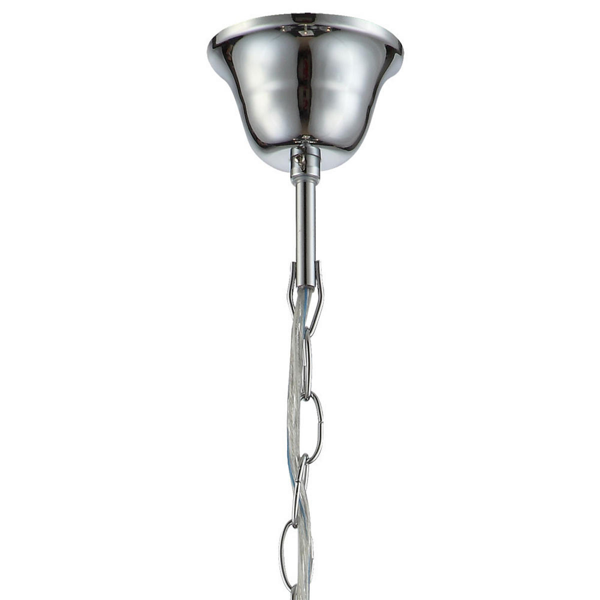 KRONLEUCHTER Metall Chrom klar - Silberfarben, Metall (44/44/128cm) - Globo Lighting