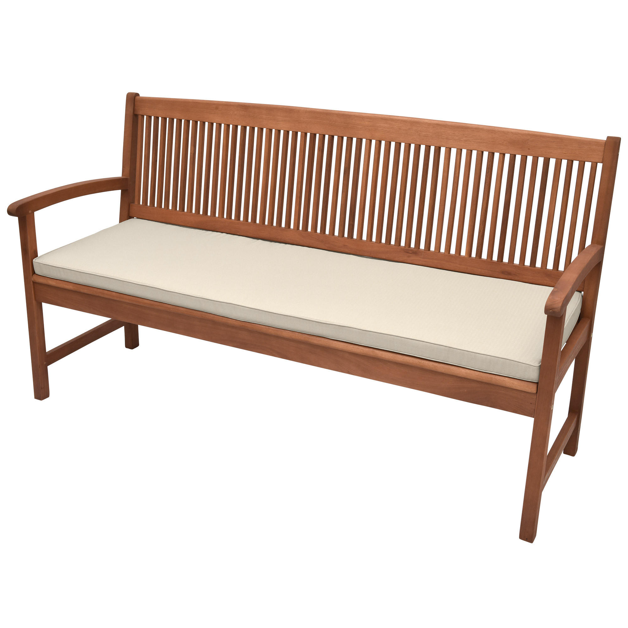 Beautissu Bankauflage Sand 48x5x120 cm