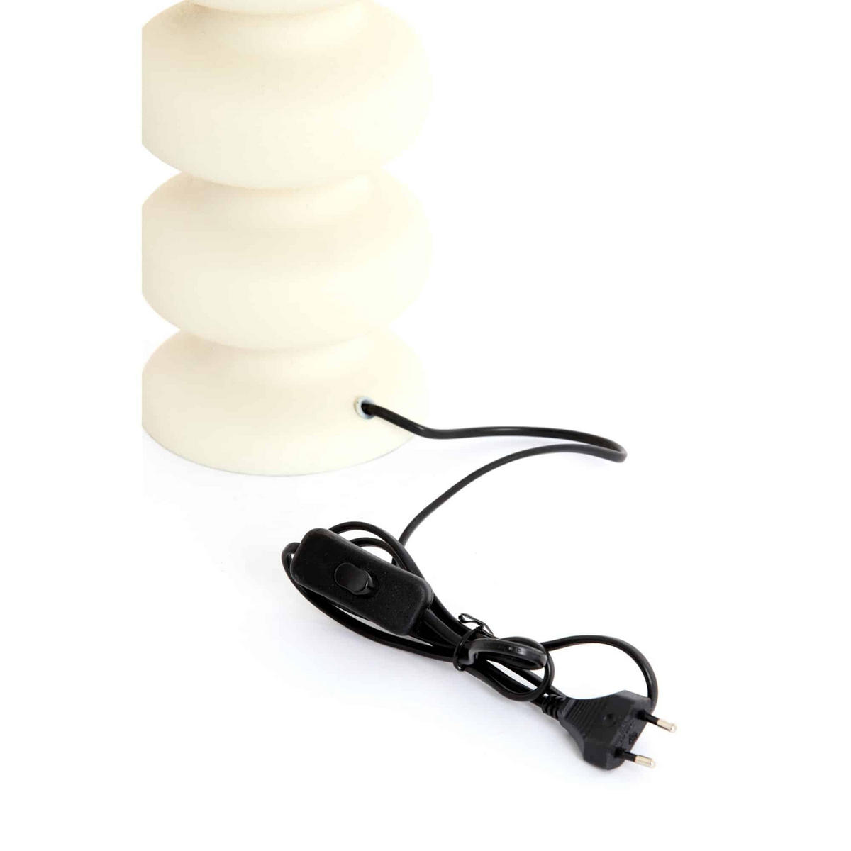 LAMPENFUSS Soroca Weiß 15/15/42 cm - Weiß, Metall (15/15/42cm) - Light & Living