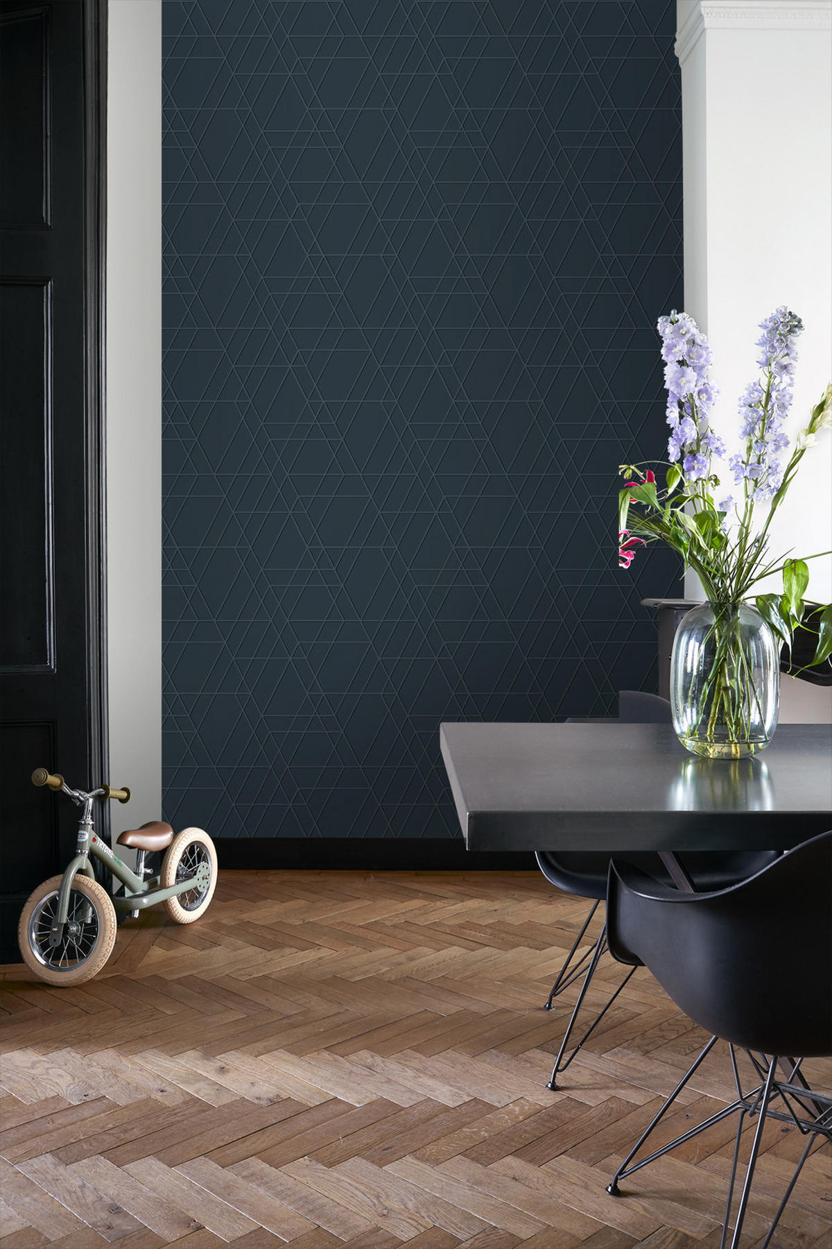 TAPETE 3D-Muster 50 x 900 cm - Blau, Papier (50/900cm) - ESTAhome