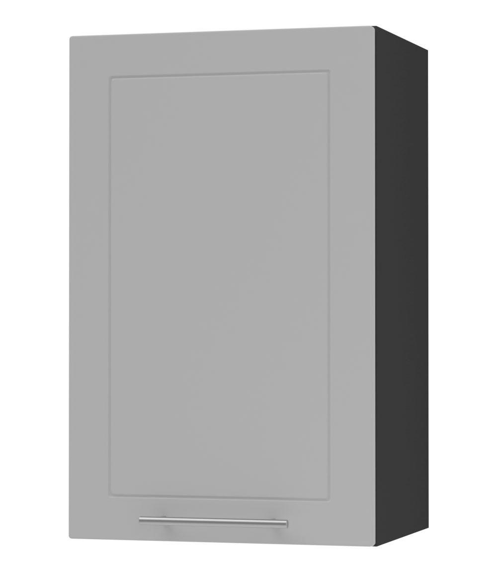 KÜCHENHÄNGESCHRANK Kvantum W2/45 Dust Grey Matt / Schwarz Matt 45 / 32,5 / 72cm - Schwarz/Grau, Holz/Holzwerkstoff (45/72/32.5cm) - Feldmann-Wohnen