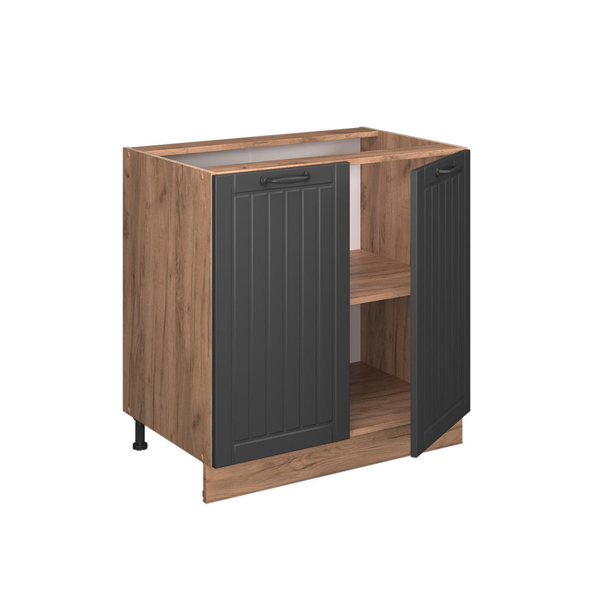 Honigeiche/Dunkelgrau, Holzwerkstoff (80/82/60cm) - Vicco