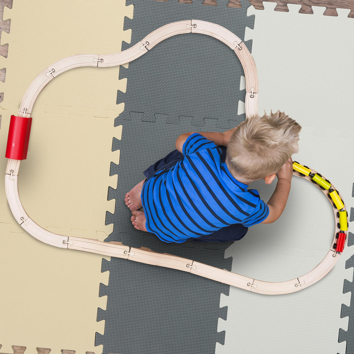 SADA puzzle matiek - viacfarebná, textil (30/30cm) - Relaxdays