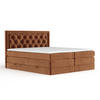 BOXSPRINGBETT Aurelia Kupferfarbe 180/200 cm - Schwarz/Kupferfarben, Holz/Holzwerkstoff (180/200cm) - Maison de Reve