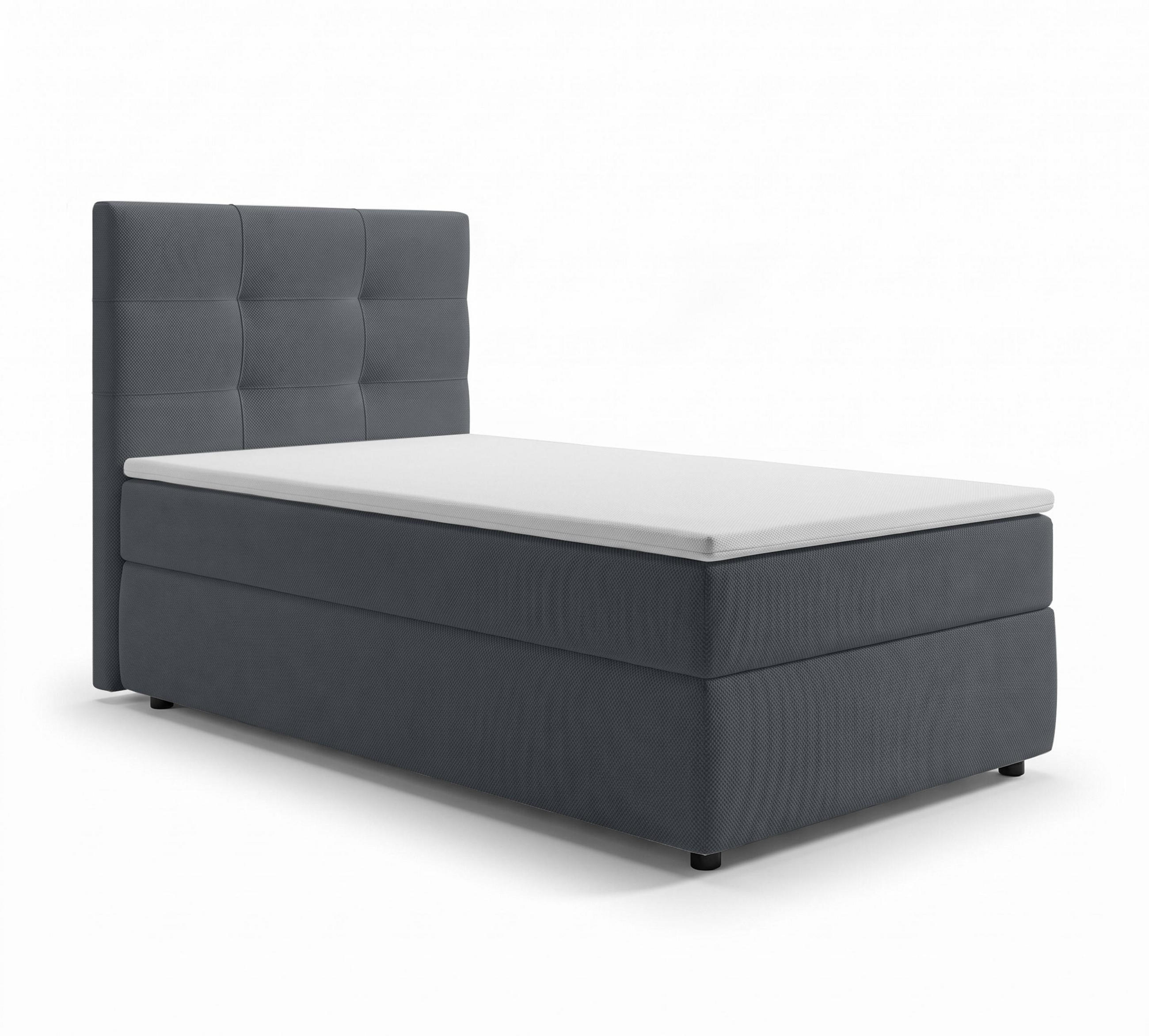 AX Living Boxbett Dunkelgrau 80x200 cm