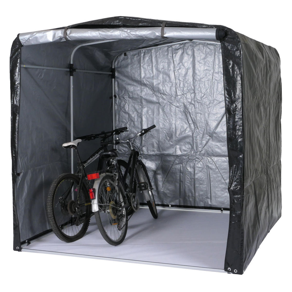 FAHRRADGARAGE Anthrazit - Anthrazit, Metall (201/201/201cm) - MCW