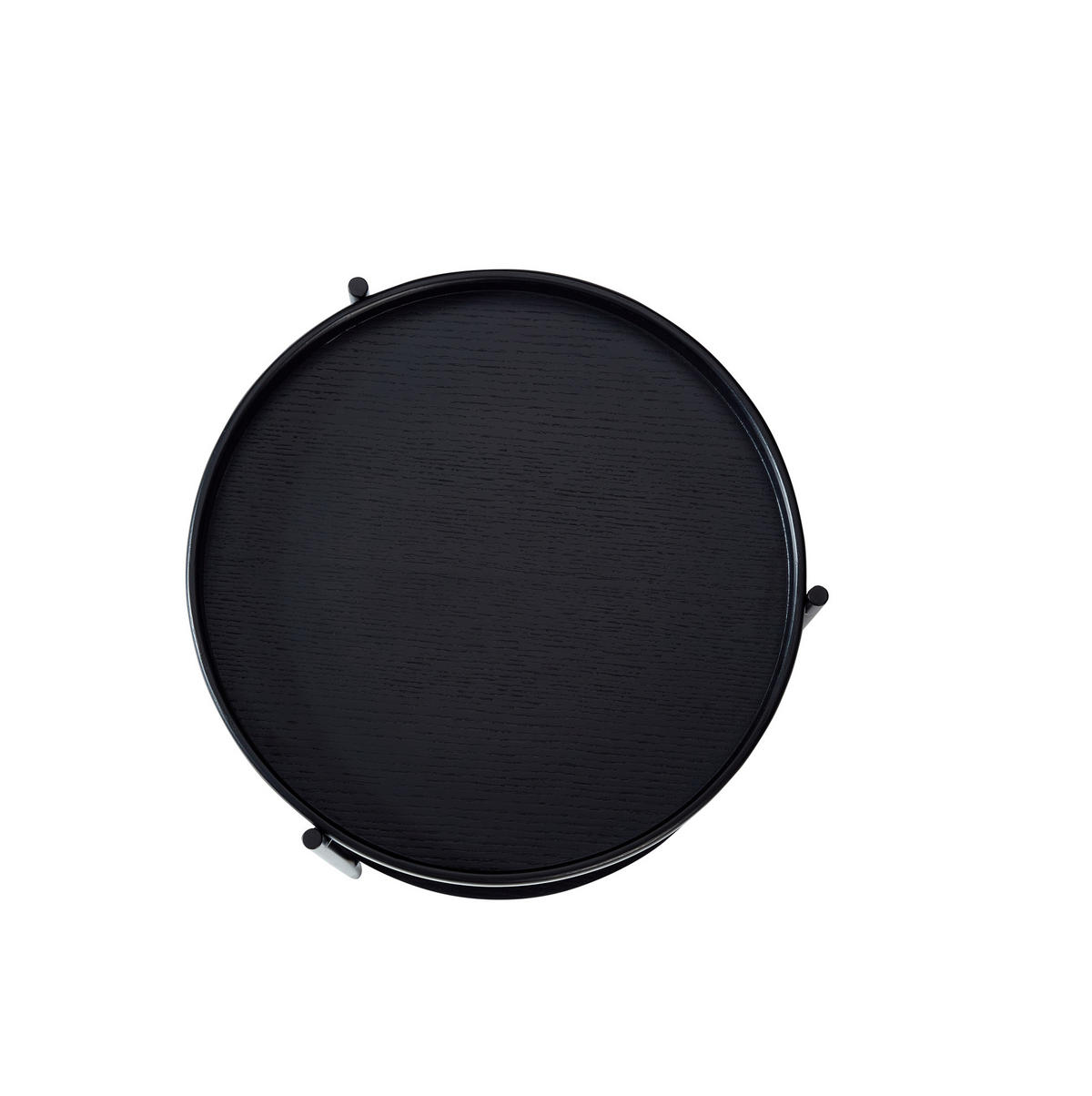COUCHTISCH 69/69/38 cm mit 2 Ebenen und Beistelltisch, Holzoptik mit Metallgestell, Schwarz - Schwarz, Holzwerkstoff (44/44/48cm) - Redom