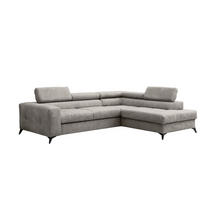 ECKSOFA Schlafsofa Amadeo In Anafi - Hellgrau, Holzwerkstoff/Textil (271/202cm) - Fun Möbel