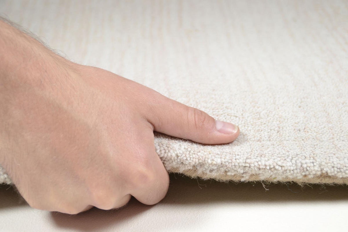 TUFTTEPPICH Wool Comfort 90x160 cm - Beige, Textil (90/160cm) - THEKO